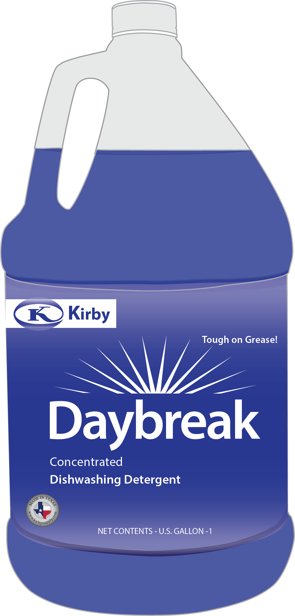 a gallon of daybreak dishwashing deterant