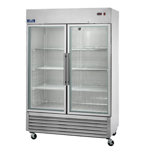 Artic Air, Reach In Refrigerator, Two Glass Doors, AGR49