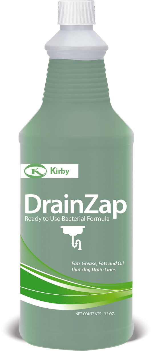 a bottle of drainzap on a white background