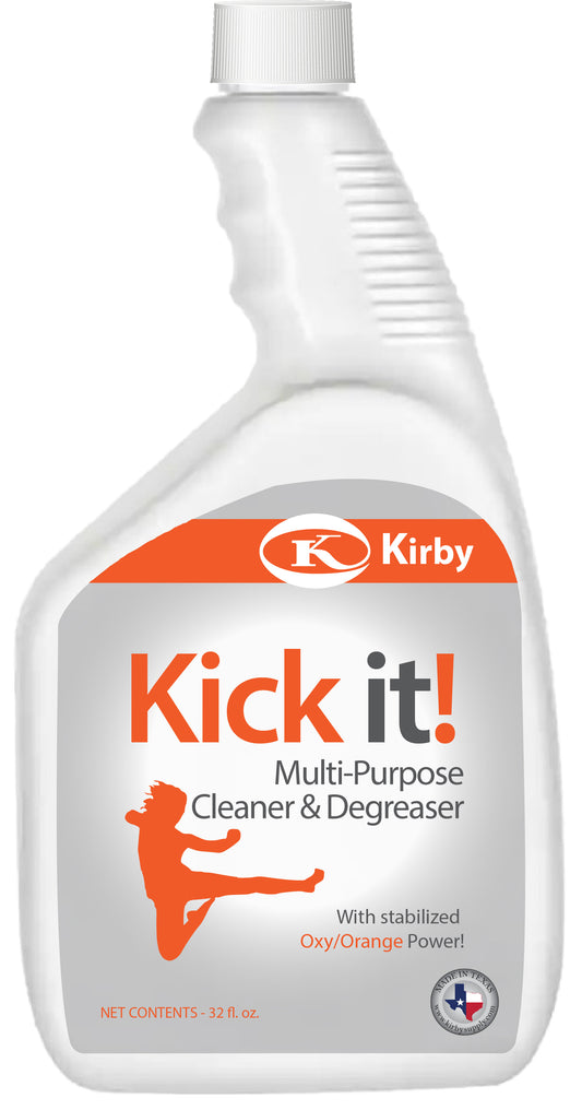 a bottle of kick it multi - purpose cleaner and degreaser