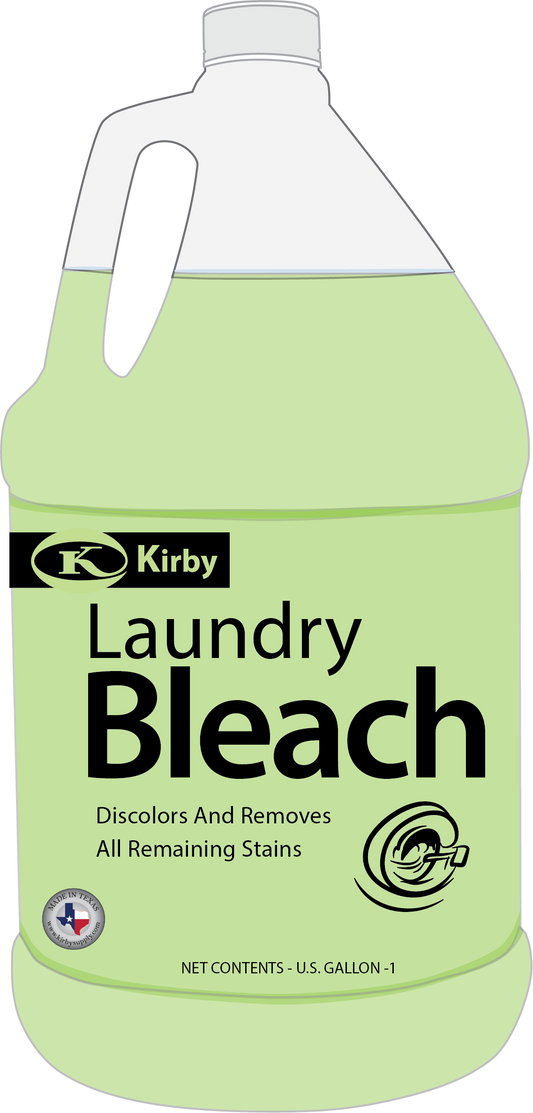 a gallon of laundry bleach on a white background