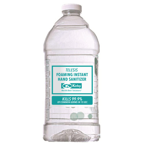 a bottle of hand sanitizer on a white background